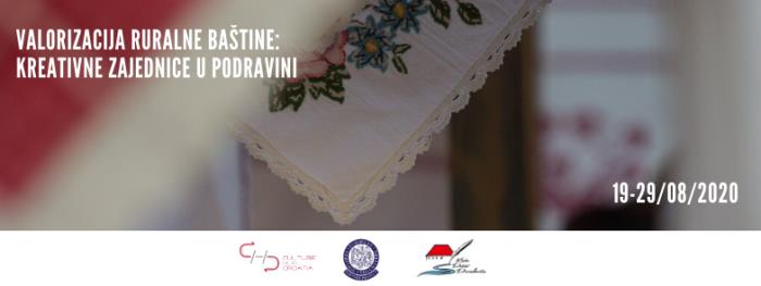Najava programa međunarodne radionice Kreativne zajednice u Podravini